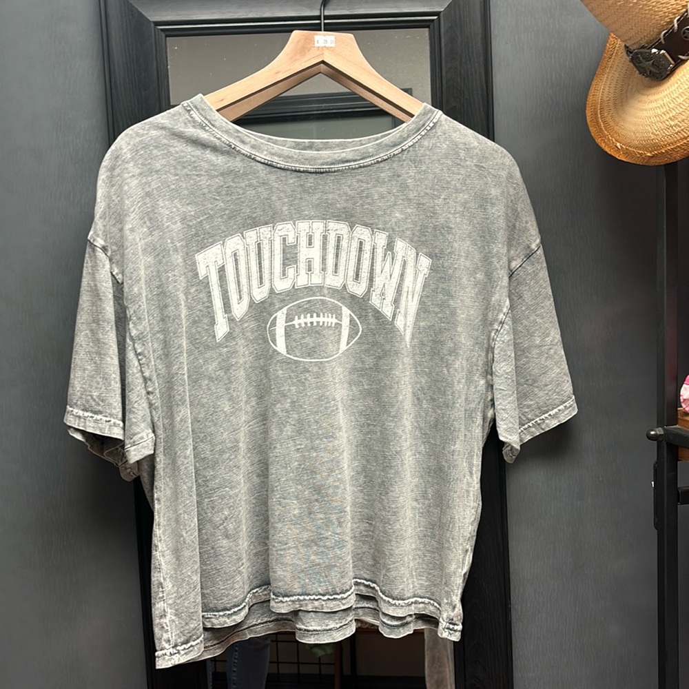 Touchdown oversized crop